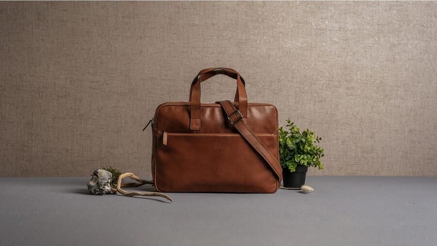 X-Zone Aktetas echt leder (1-delig) - Foto 6