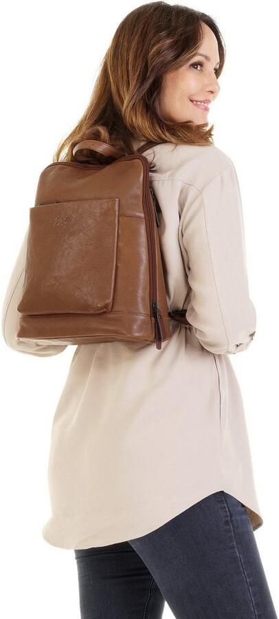 X-Zone Rugzak RFID echt leder - Foto 6