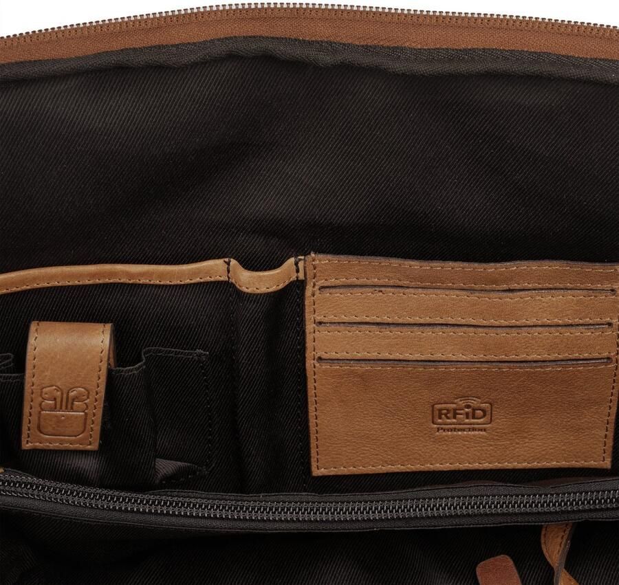 X-Zone Rugzak RFID echt leder - Foto 2