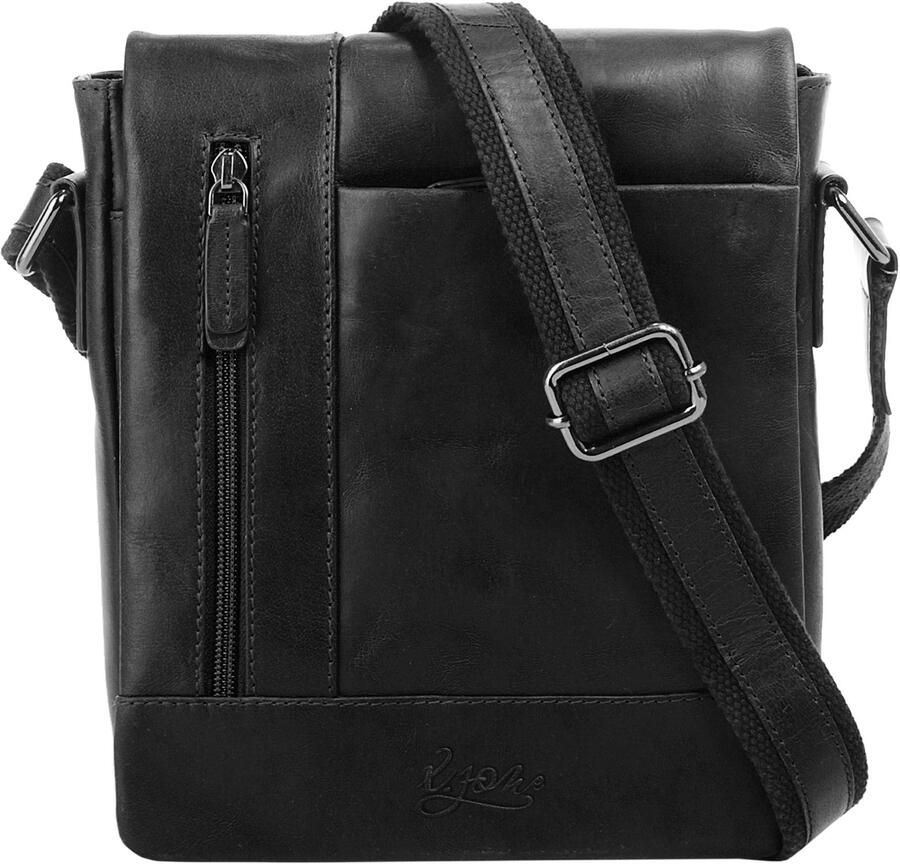 X-Zone Schoudertas echt leder - Foto 6