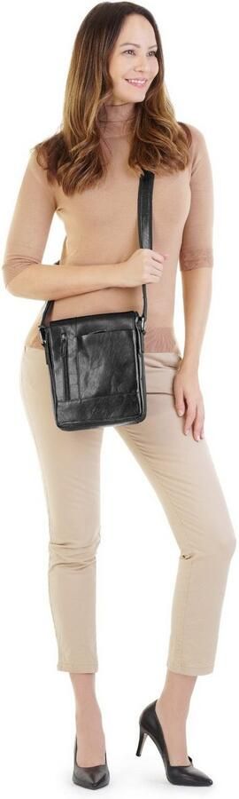 X-Zone Schoudertas echt leder - Foto 5