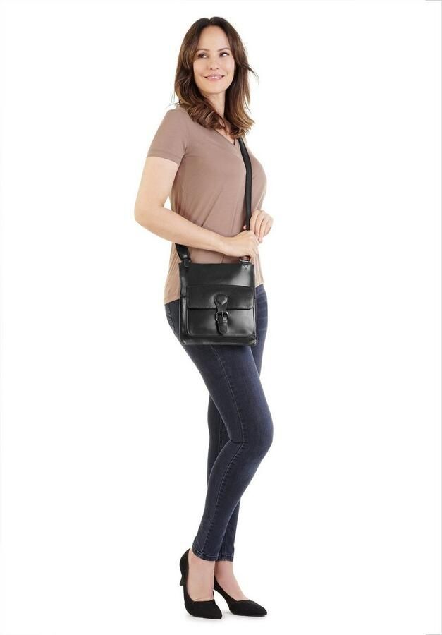 X-Zone Schoudertas echt leder - Foto 3