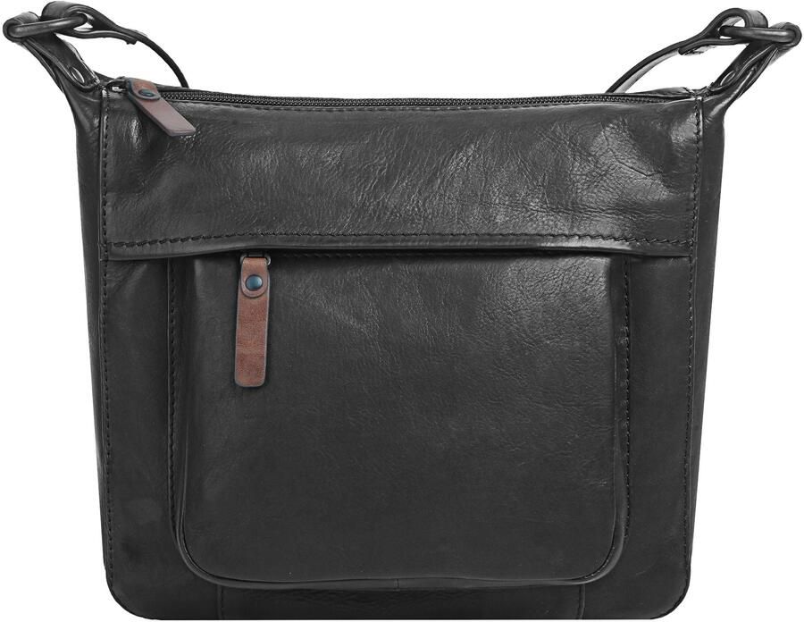 X-Zone Schoudertas echt leder - Foto 11