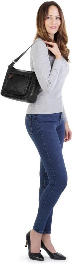 X-Zone Schoudertas echt leder - Foto 10