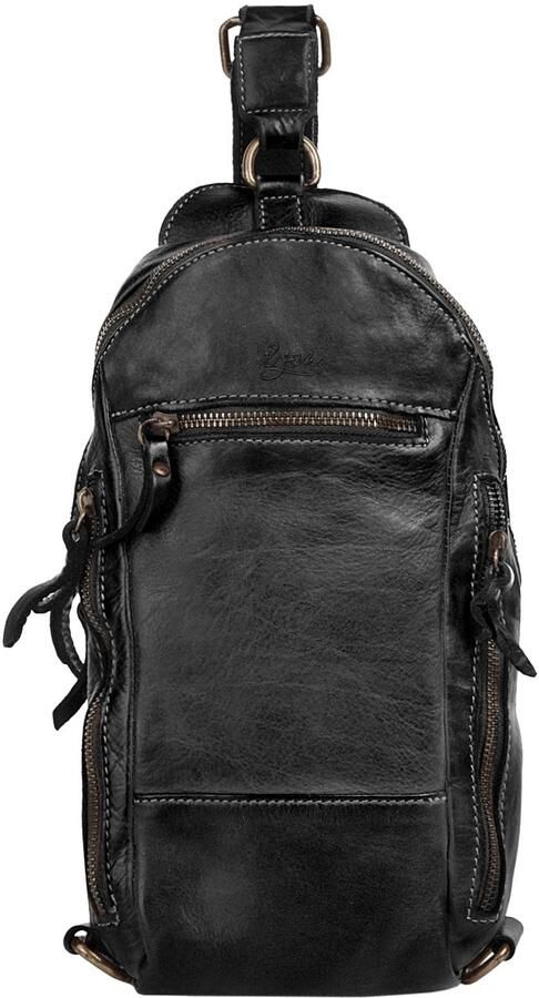 X-Zone Schoudertas echt leer made in italy - Foto 2