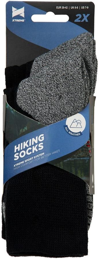 XTREME sockswear Wandelsokken Gewatteerde unisex wandel- sport- en functionele sokken (2 paar Set van 2) - Foto 18