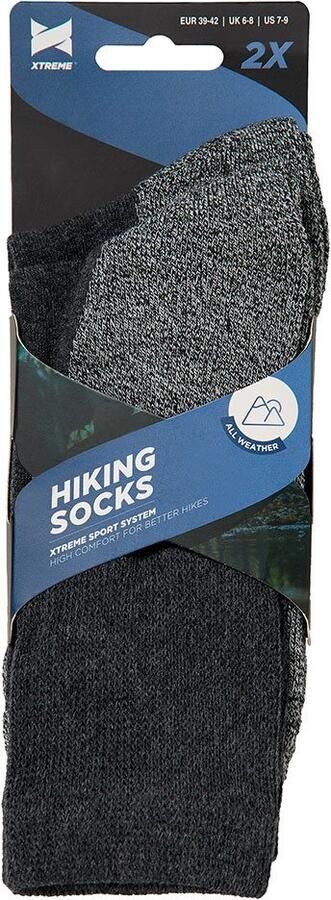 XTREME sockswear Wandelsokken Gewatteerde unisex wandel- sport- en functionele sokken (2 paar Set van 2) - Foto 6