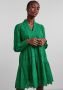Y.A.S semi-transparante trapeze jurk YASHOLI met biologisch katoen groen - Thumbnail 3