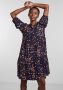 Y.A.S Gedessineerde jurk YASERIKA 3 4 DRESS S. NOOS met volant - Thumbnail 1