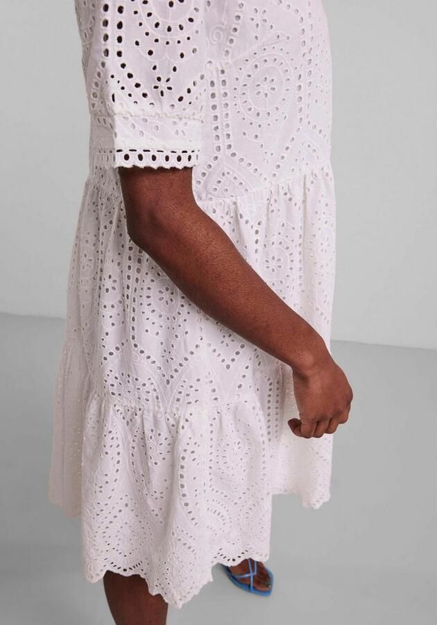 YAS Mini-jurk met broderie anglaise model 'Holi' - Foto 3