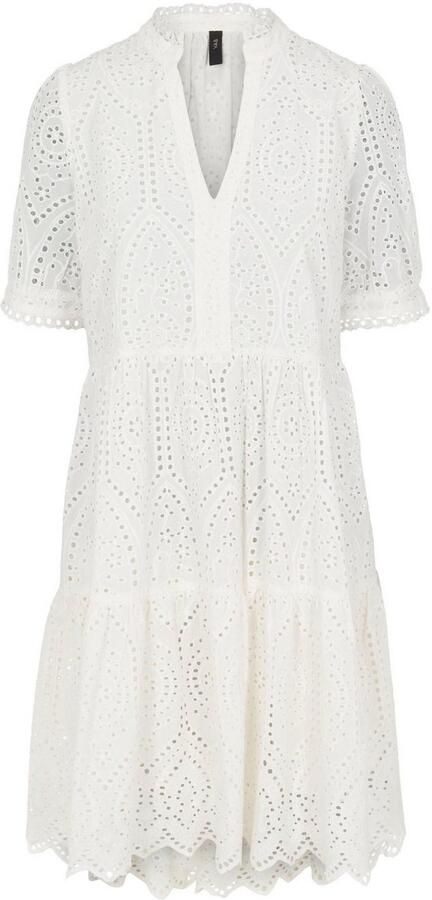 YAS Mini-jurk met broderie anglaise model 'Holi' - Foto 4