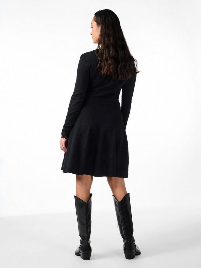 Y.A.S Gebreide jurk YASBECCO met kant aan de mouwzoom - Foto 5