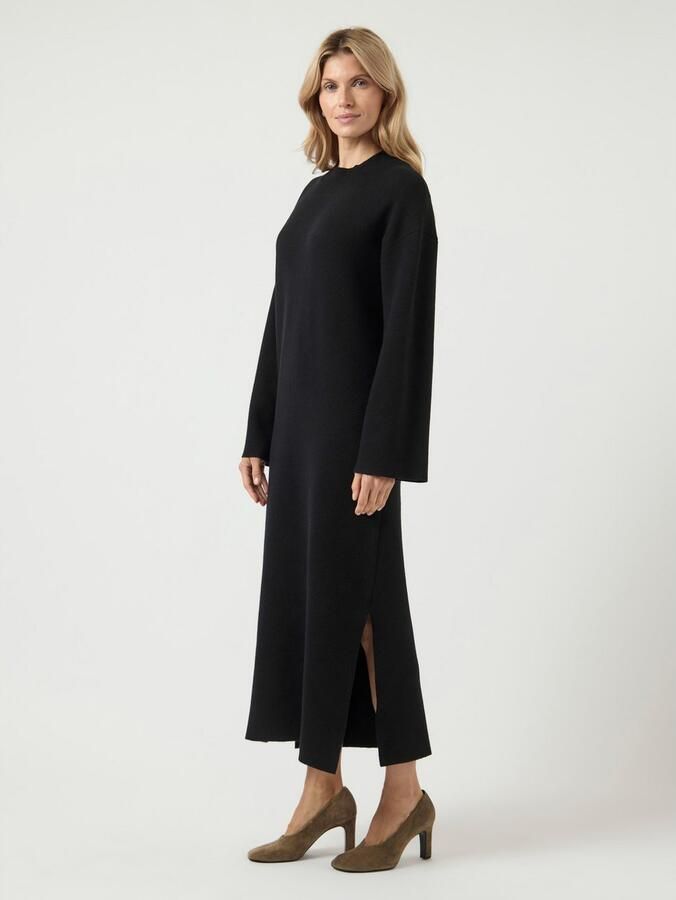 Y.A.S Gebreide jurk YASELMA LS LONG KNIT DRESS S. NOOS - Foto 4