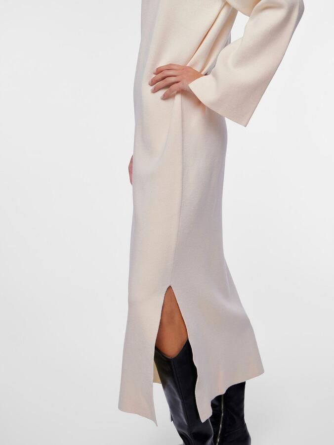 Y.A.S Gebreide jurk YASELMA LS LONG KNIT DRESS S. NOOS - Foto 3
