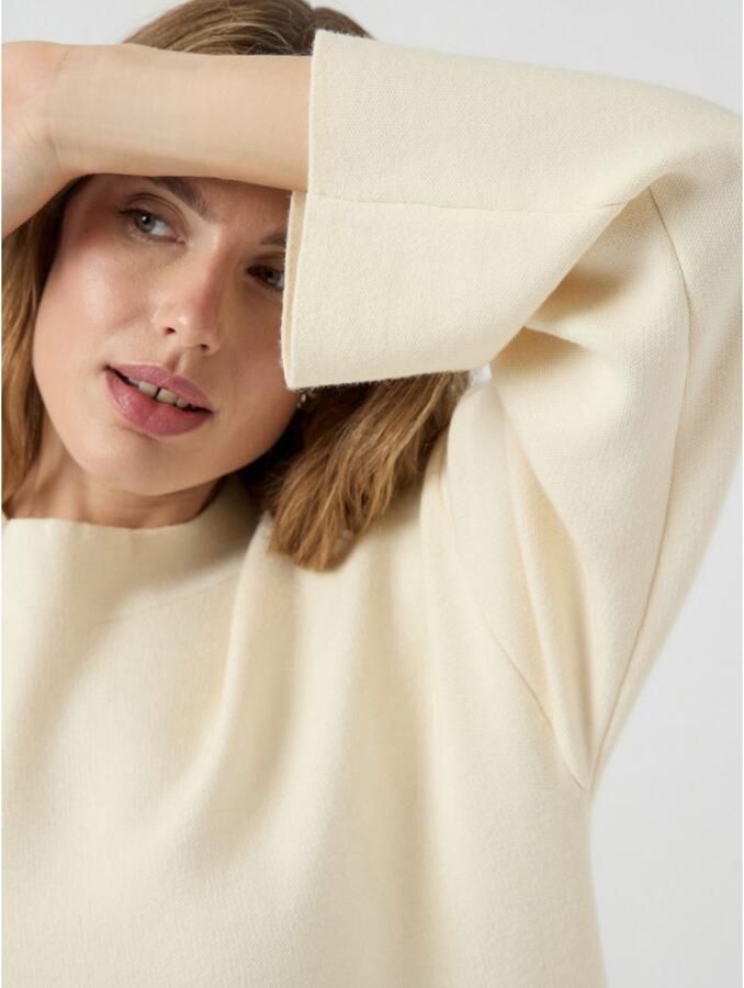 Y.A.S Gebreide jurk YASELMA LS LONG KNIT DRESS S. NOOS