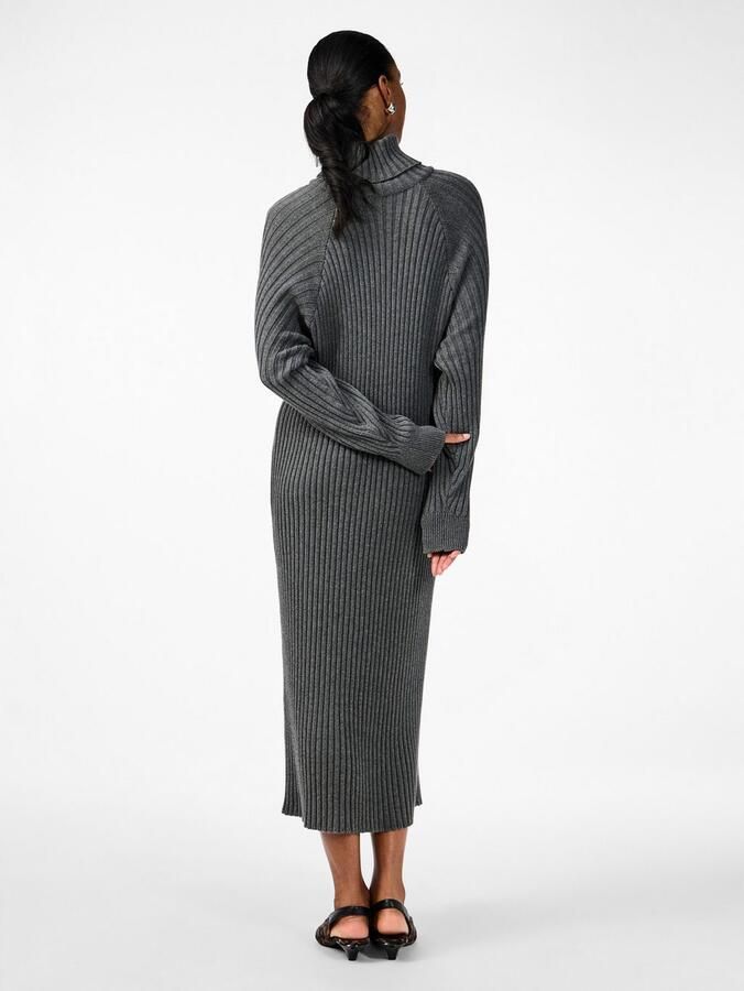 Y.A.S. Dames Jurken Yasmavi Knit Midi Rollneck Dress Grijs - Foto 6