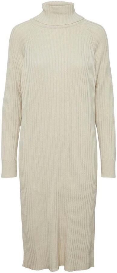 Y.A.S. Beige Midi Jurk Yasmavi Knit Midi Rollneck Dress - Foto 10