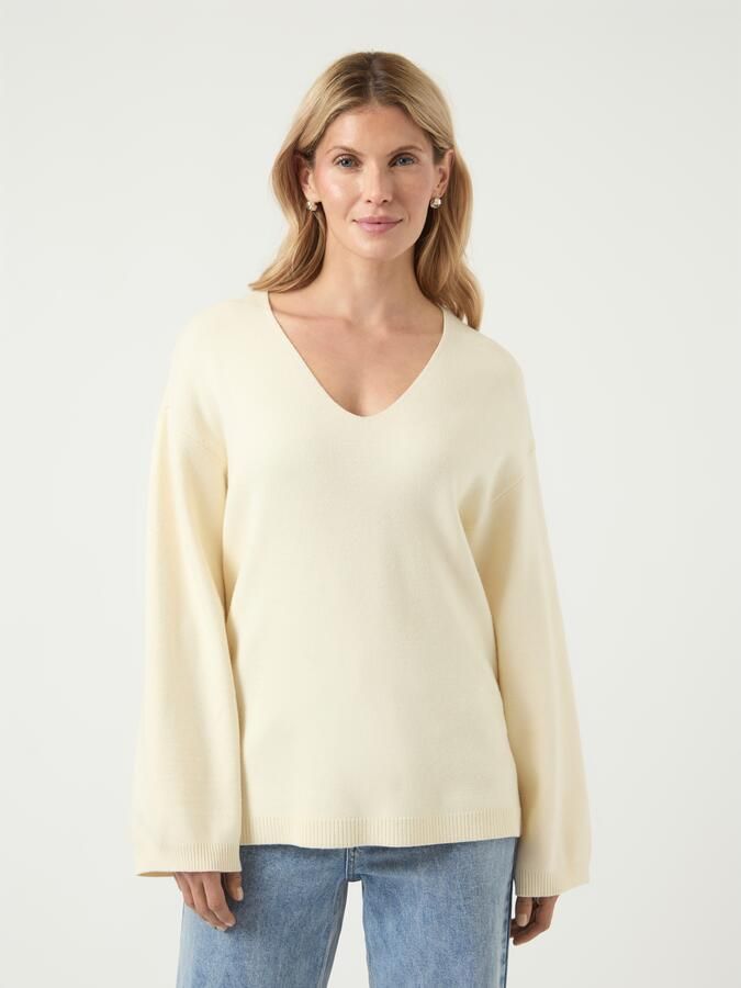 Y.A.S Gebreide trui YASELMA LS V-NECK KNIT PULLOVER S. NOOS - Foto 5