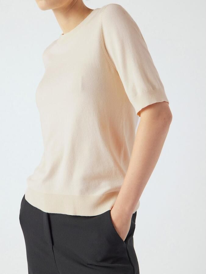 Y.A.S. Dames Truien & Vesten Yaslena Ss Knit Pullover S. Noos Gebroken Wit - Foto 2