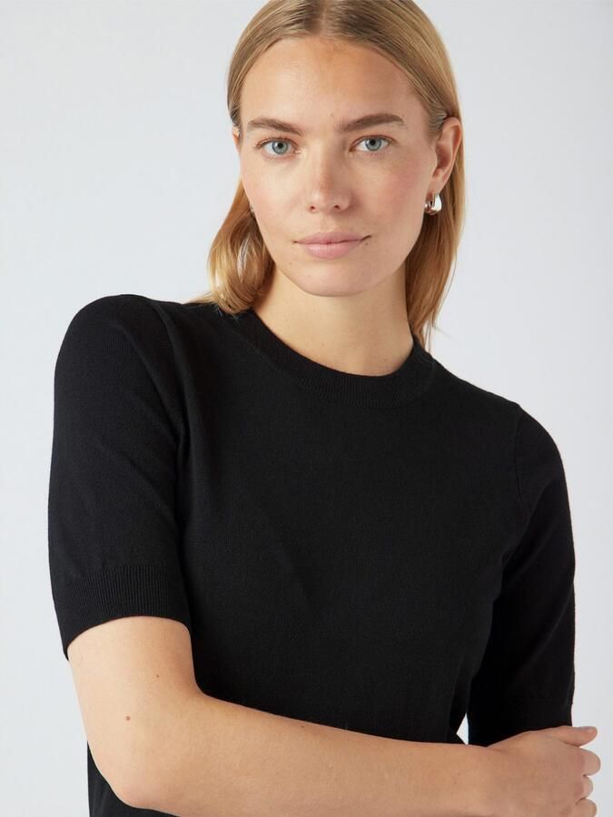 Y.A.S. Dames Tops & T-shirts Yaslena Ss Knit Pullover S. Noos Zwart - Foto 7