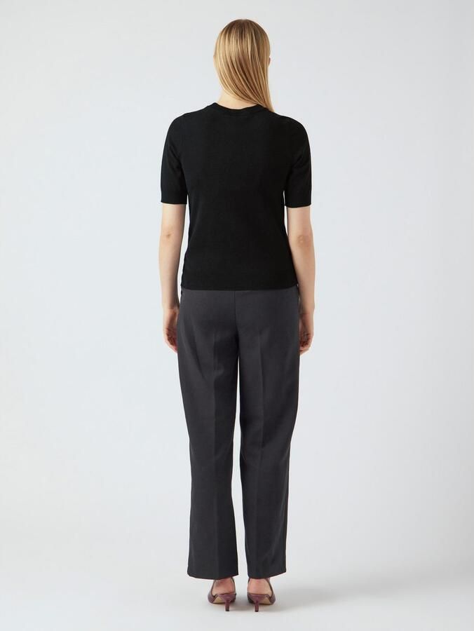 Y.A.S. Dames Tops & T-shirts Yaslena Ss Knit Pullover S. Noos Zwart - Foto 6