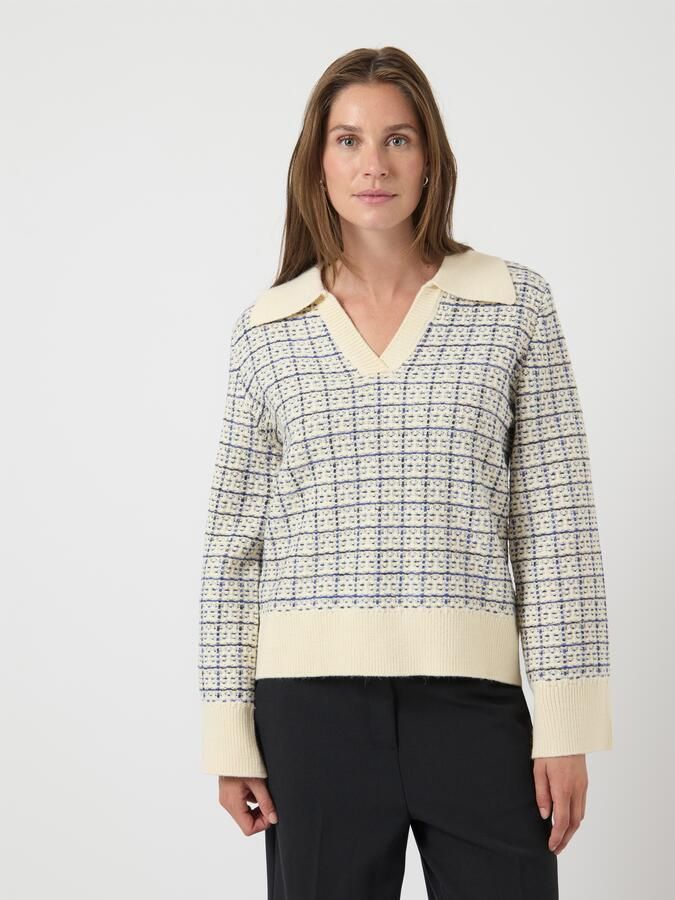 Y.A.S Gebreide trui YASLIVIA LS V-NECK KNIT PULLOVER NOOS - Foto 5