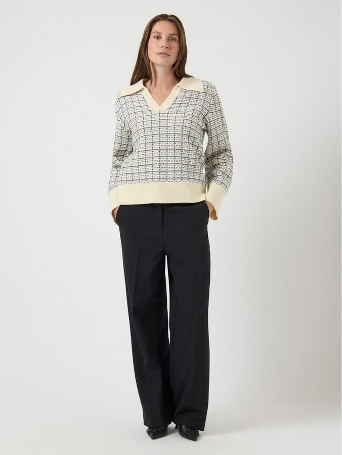 Y.A.S Gebreide trui YASLIVIA LS V-NECK KNIT PULLOVER NOOS - Foto 3