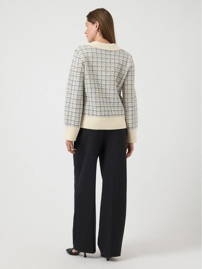 Y.A.S Gebreide trui YASLIVIA LS V-NECK KNIT PULLOVER NOOS - Foto 4