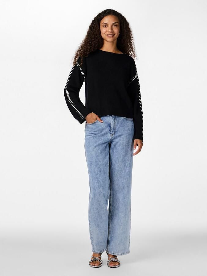 Y.A.S Gebreide trui YASSTITCHA LS KNIT PULLOVER S. NOOS - Foto 3