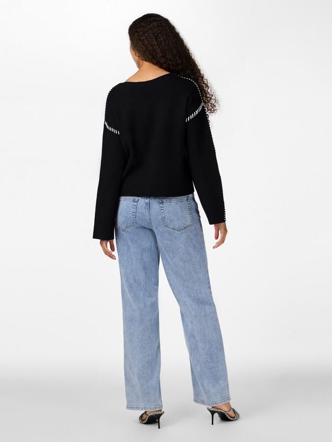 Y.A.S Gebreide trui YASSTITCHA LS KNIT PULLOVER S. NOOS - Foto 4