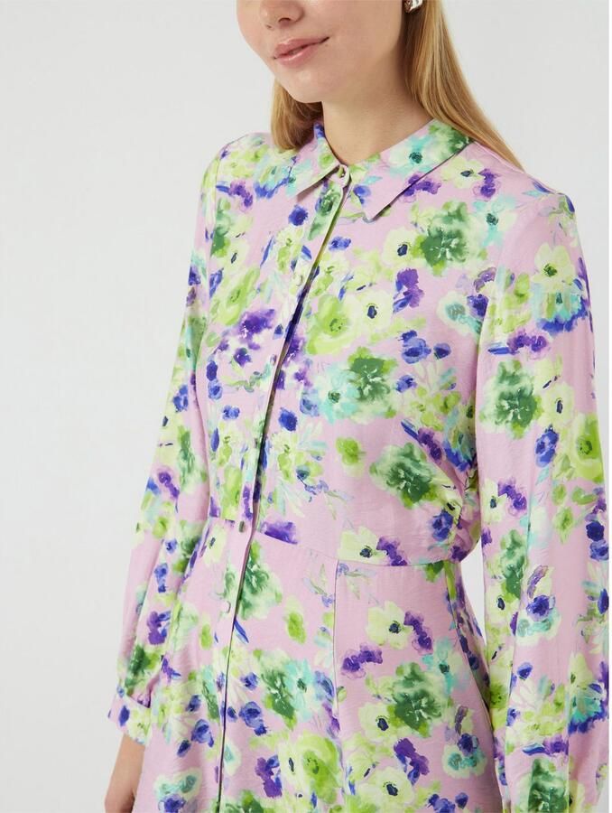 Y.A.S Jurk met overhemdkraag YASKAYA LS SHIRT DRESS S. NOOS