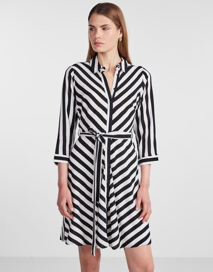 Y.A.S Jurk met overhemdkraag YASSAVANNA 3 4 SHORT SHIRT DRESS S. NOOS - Foto 5