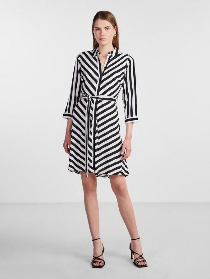 Y.A.S Jurk met overhemdkraag YASSAVANNA 3 4 SHORT SHIRT DRESS S. NOOS - Foto 2