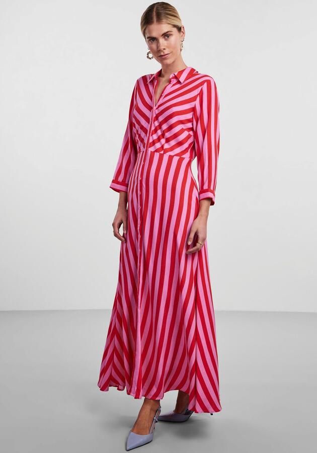 Y.A.S Jurk met overhemdkraag YASSAVANNA LONG SHIRT DRESS - Foto 4