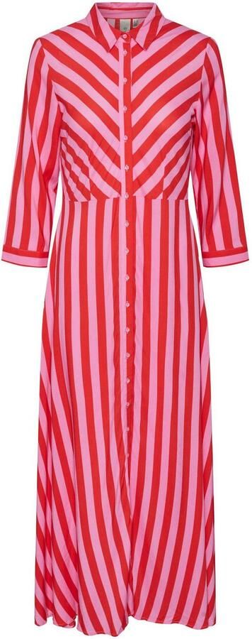 Y.A.S Jurk met overhemdkraag YASSAVANNA LONG SHIRT DRESS - Foto 3