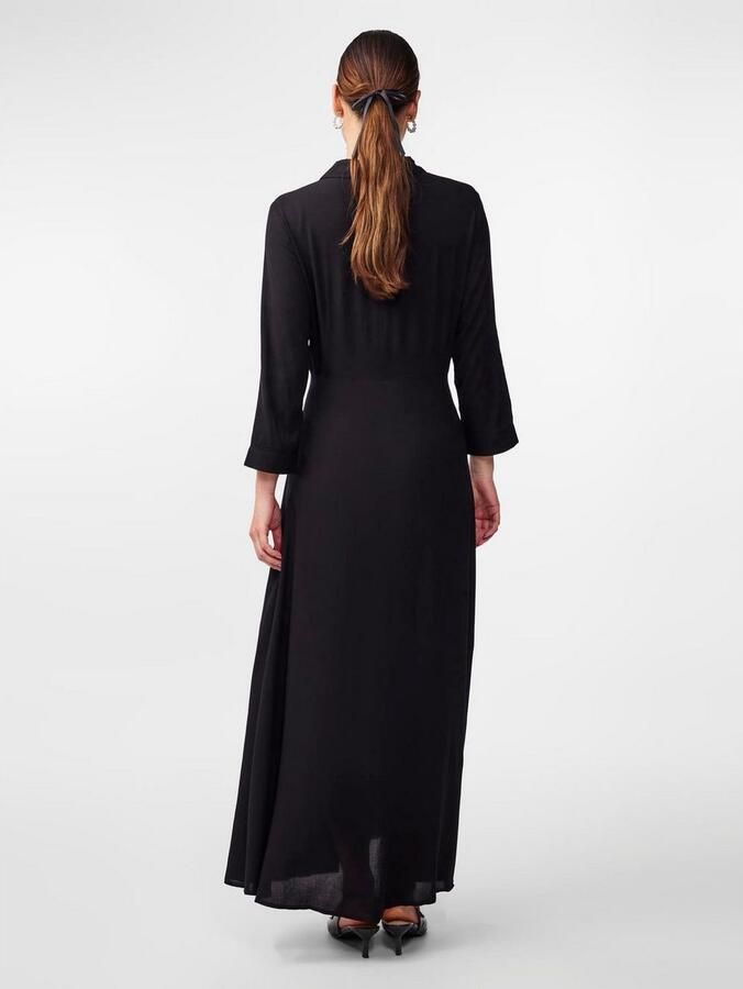 Y.A.S Jurk met overhemdkraag YASSAVANNA LONG SHIRT DRESS - Foto 4