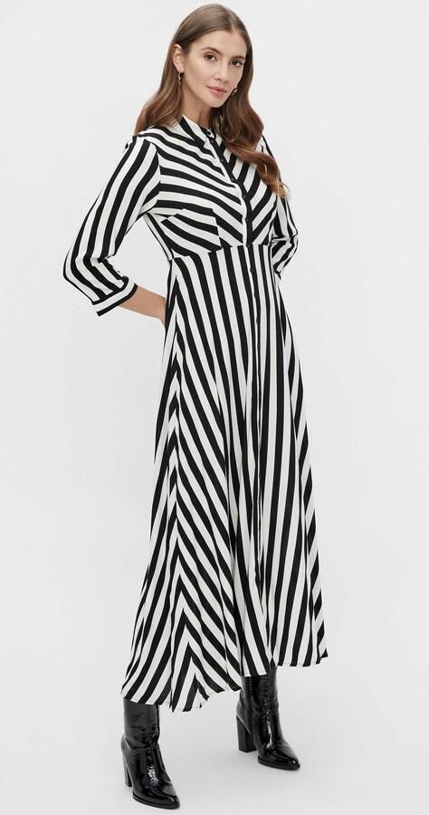 Y.A.S Jurk met overhemdkraag YASSAVANNA LONG SHIRT DRESS - Foto 7