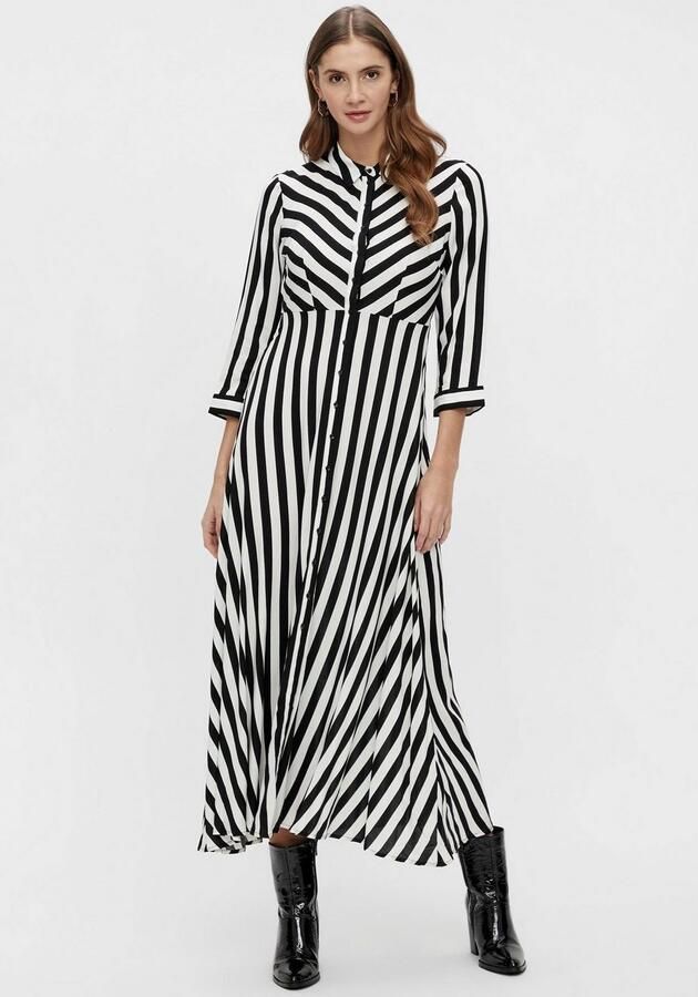 Y.A.S Jurk met overhemdkraag YASSAVANNA LONG SHIRT DRESS - Foto 5