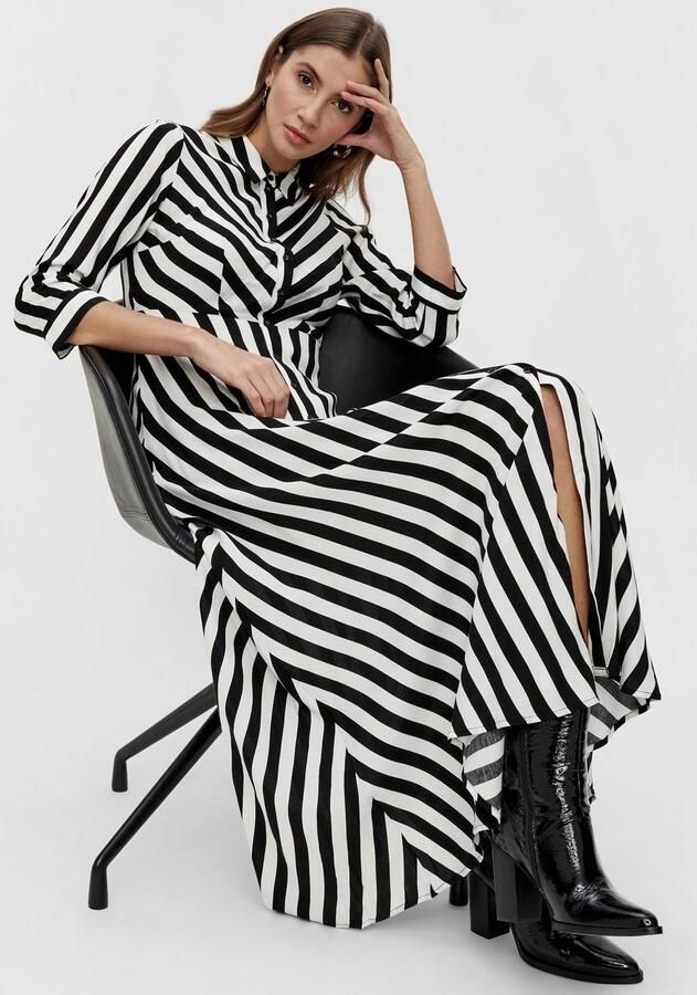 Y.A.S Jurk met overhemdkraag YASSAVANNA LONG SHIRT DRESS - Foto 3