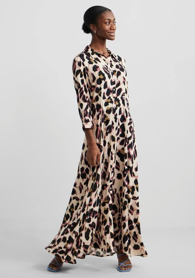 Y.A.S Jurk met overhemdkraag YASSAVANNA LONG SHIRT DRESS - Foto 10