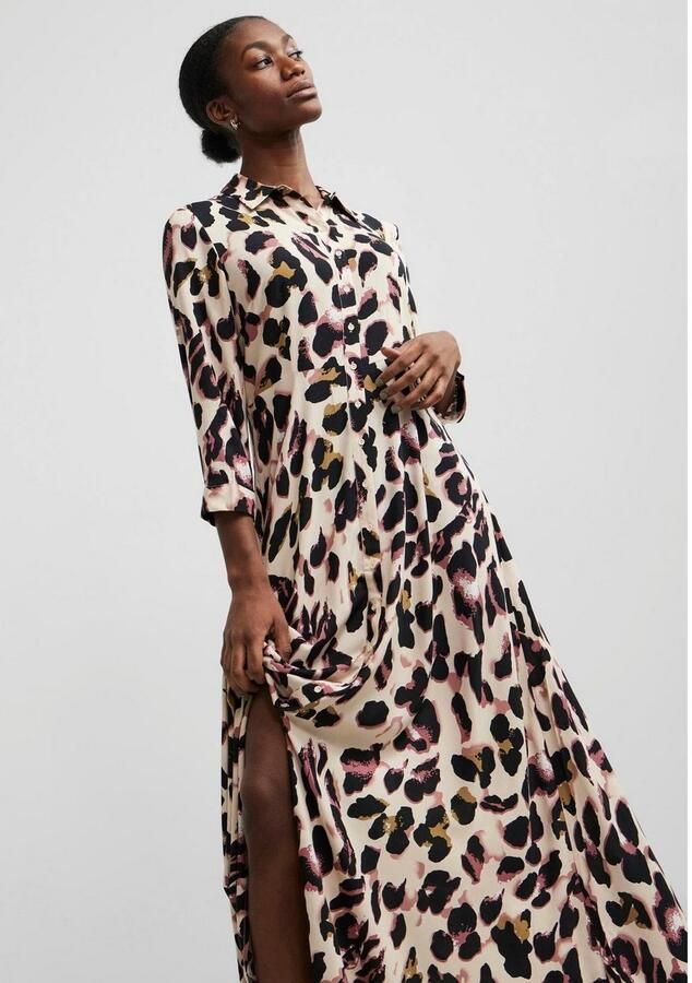 Y.A.S Jurk met overhemdkraag YASSAVANNA LONG SHIRT DRESS - Foto 4
