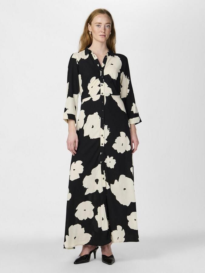 Y.A.S Jurk met overhemdkraag YASSAVANNA LONG SHIRT DRESS - Foto 6
