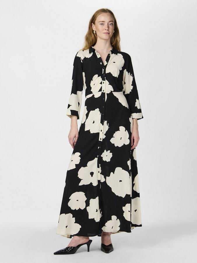 Y.A.S Jurk met overhemdkraag YASSAVANNA LONG SHIRT DRESS - Foto 7