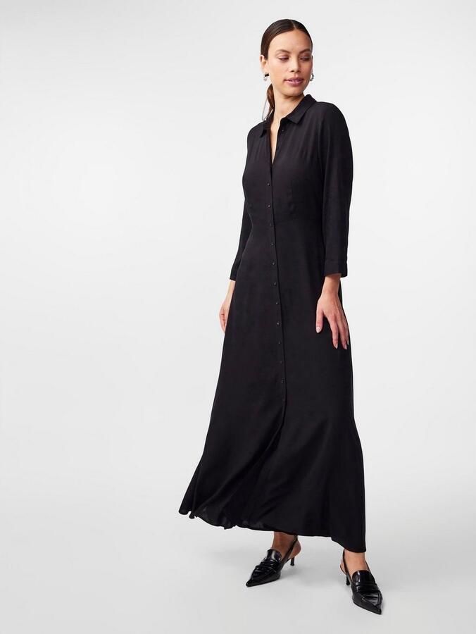 Y.A.S Jurk met overhemdkraag YASSAVANNA LONG SHIRT DRESS - Foto 5