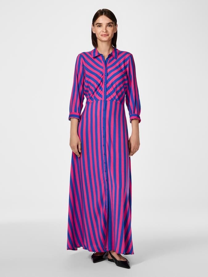 Y.A.S Jurk met overhemdkraag YASSAVANNA LONG SHIRT DRESS - Foto 4