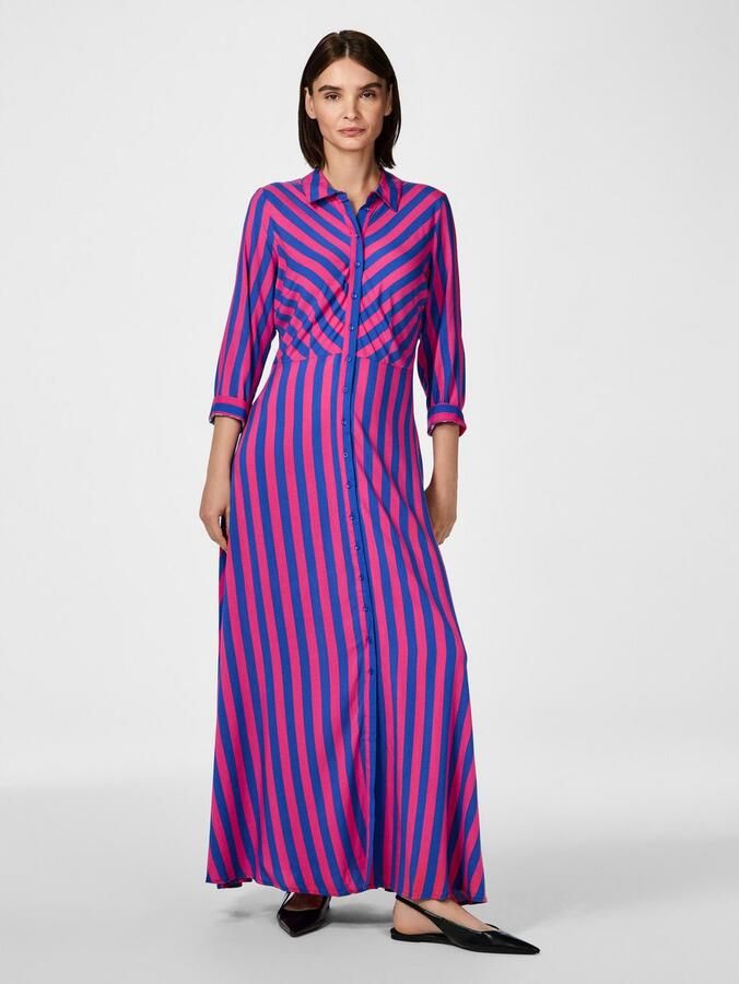 Y.A.S Jurk met overhemdkraag YASSAVANNA LONG SHIRT DRESS - Foto 2