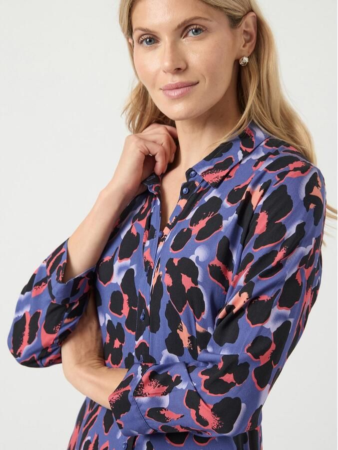 Y.A.S Jurk met overhemdkraag YASSAVANNA LONG SHIRT DRESS - Foto 2