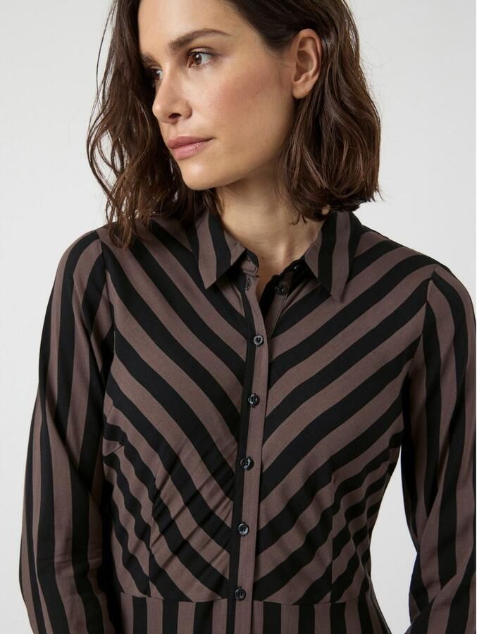 Y.A.S Jurk met overhemdkraag YASSAVANNA LONG SHIRT DRESS