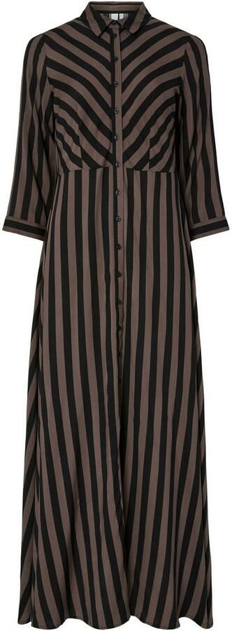 Y.A.S Jurk met overhemdkraag YASSAVANNA LONG SHIRT DRESS - Foto 3