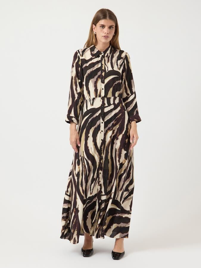 Y.A.S Jurk met overhemdkraag YASSAVANNA LONG SHIRT DRESS - Foto 5